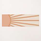 Sun Sunrise Earth Tones Terracotta Retro Sunshine Yogamat (Voorkant (horizontaal))