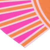 Sun Sunrise Hot Pink en Oranje Preppy Sunshine Tafelkleed (Gekanteld)