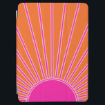 Sun Sunrise Oranje en Hot Pink Preppy Sunshine iPad Air Cover<br><div class="desc">Sun Print - hot roze en oranje - Sunshine,  Modern Abstracte Geometric Sunrise.</div>