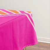 Sun Sunrise Oranje en Hot Pink Preppy Sunshine Tafelkleed (Voorbeeld)