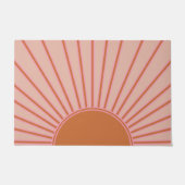 Sun Sunrise Terracotta Earth Tones Sunshine Deurmat (Voorkant)