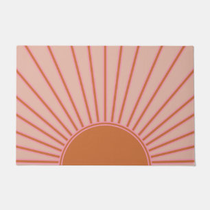 Sun Sunrise Terracotta Earth Tones Sunshine Deurmat