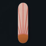 Sun Sunrise Terracotta Earth Tones Sunshine Persoonlijk Skateboard<br><div class="desc">Sun Print - beige / aardtoon / terracotta - zonneschijn,  moderne Abstracte geometrische zonnestraling.</div>