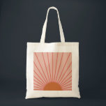 Sun Sunrise Terracotta Earth Tones Sunshine Tote Bag<br><div class="desc">Sun Print - beige / aardtoon / terracotta - zonneschijn,  moderne Abstracte geometrische zonnestraling.</div>