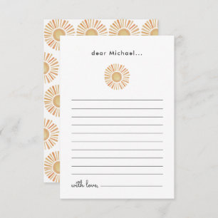 Sun Sunshine 1st Birthday Time Capsule Kaart