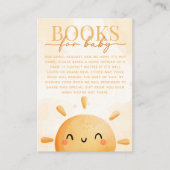 Sun Sunshine Book Request for Baby Insert Informatiekaartje (Voorkant)