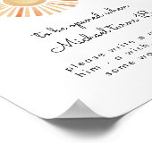 Sun Sunshine First Birthday Time Capsule Poster (Hoek)