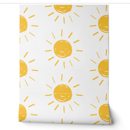 Sun Sunshine kind baby slaapkamer schattig behang