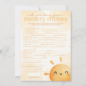 Sun Sunshine Nursery Rhyme Baby shower Kaart (Voorkant)