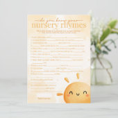 Sun Sunshine Nursery Rhyme Baby shower Kaart (Staand voorkant)