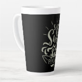 Sun Surf Sand Herhalen Latte Mok (Linkerhoek)