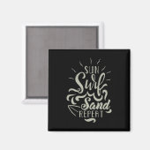 Sun Surf Sand Herhalen Magneet (Voorkant / Achterkant)