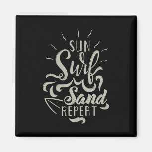 Sun Surf Sand Herhalen Magneet