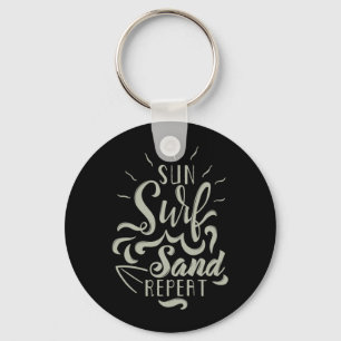 Sun Surf Sand Herhalen Sleutelhanger
