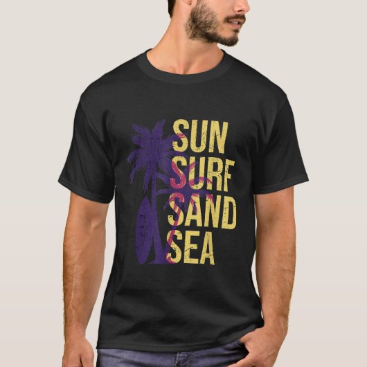 Sun Surf Sand Zee T-shirt (Voorkant)