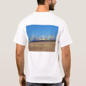 Sun, surf, zand, Santa Monica, Californië T-shirt (Achterkant)
