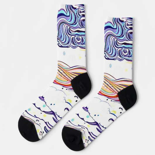 SUN SURVEN Clouds Land semi-abstract Sokken (Links)