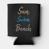 Sun Swim Beach Minimaal Blikjeskoeler (Voorkant)