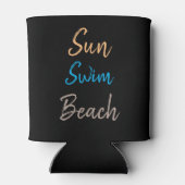 Sun Swim Beach Minimaal Blikjeskoeler (Achterkant)