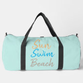 Sun Swim Beach Minimale Print Plunjezak (Voorkant)