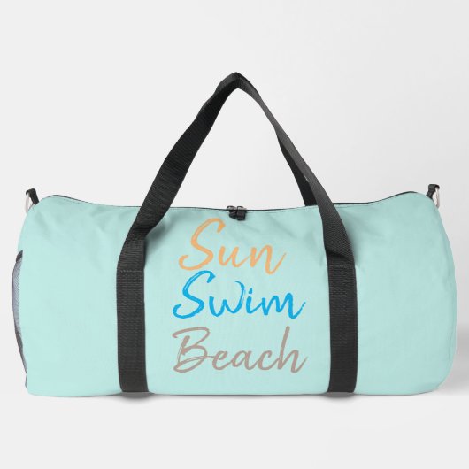 Sun Swim Beach Minimale Print Plunjezak (Achterkant)
