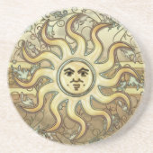 Sun Symbol Sandstone Onderzetter (Voorkant)