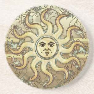 Sun Symbol Sandstone Onderzetter