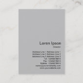 Sun-symbool 02 - Geel op zwart Visitekaartje (Achterkant)