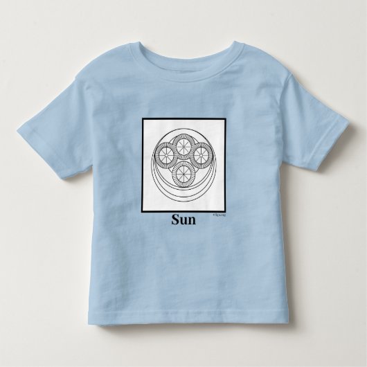 Sun-symbool Kinder Shirts (Voorkant)
