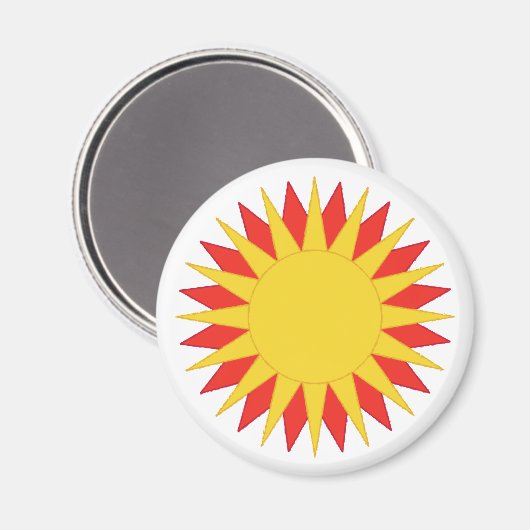 Sun-symbool Magneet (Voorkant / Achterkant)