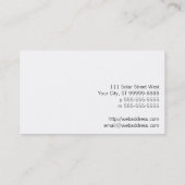 Sun-symbool Visitekaartje (Achterkant)