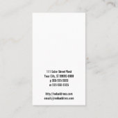 Sun-symbool Visitekaartje (Achterkant)