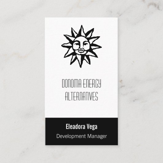 Sun-symbool Visitekaartje (Voorkant)