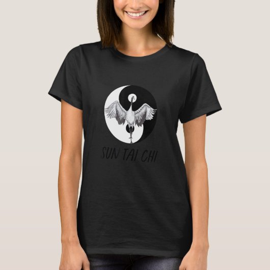 Sun Tai Chi Crane Pose T-shirt (Voorkant)