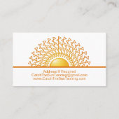 Sun Tanning Mobile Spray Tan Visitekaartje (Achterkant)