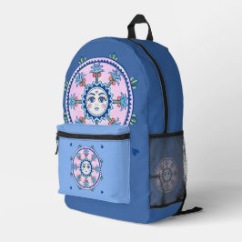 Sun Tarot Art Boho Bedrukte Rugzak
