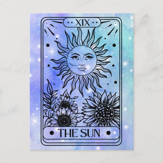 Sun Tarot Briefkaart (Voorkant)