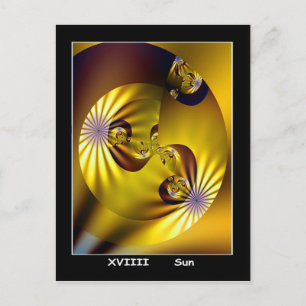 Sun Tarot Card Briefkaart
