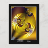 Sun Tarot Card Briefkaart (Voorkant)
