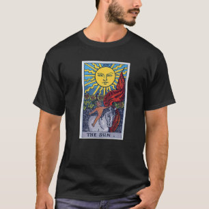 Sun Tarot Card Occult Beliefs Divination Magic T-shirt