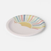 Sun Theme, Rainbow party, Sunshine  Papieren Bordje (Gekanteld)