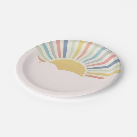 Sun Theme, Rainbow party, Sunshine  Papieren Bordje (Gekanteld)
