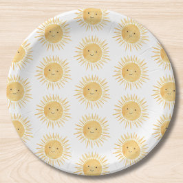 Sun-themed Baby Shower Papieren Bordje