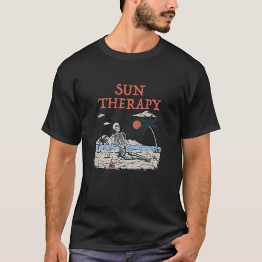 Sun Therapy Beach Sunbathing Ocean Tanning Summer T-shirt (Voorkant)