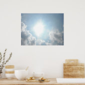 Sun Through the Clouds Poster (Keuken)