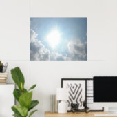 Sun Through the Clouds Poster (Thuiskantoor)