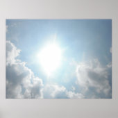 Sun Through the Clouds Poster (Voorkant)