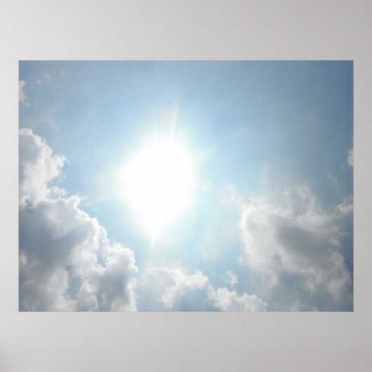 Sun Through the Clouds Poster (Voorkant)