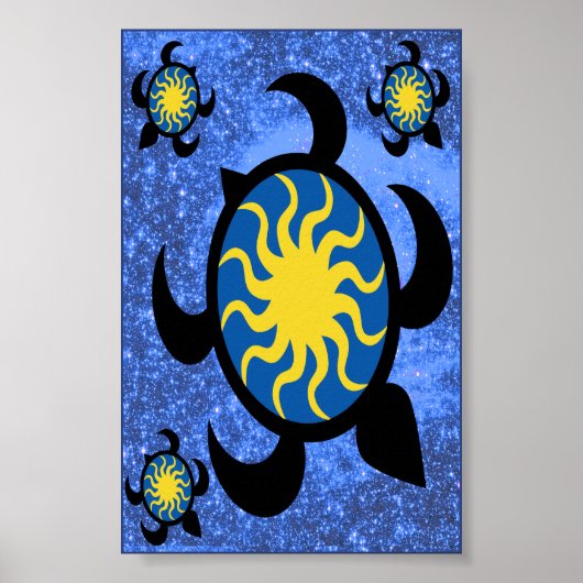 Sun Turtles Poster (Voorkant)