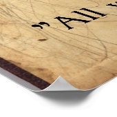 Sun Tzu - Alle oorlog is bedrog Poster (Hoek)